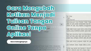 Cara Membuat Tulisan Tangan Online