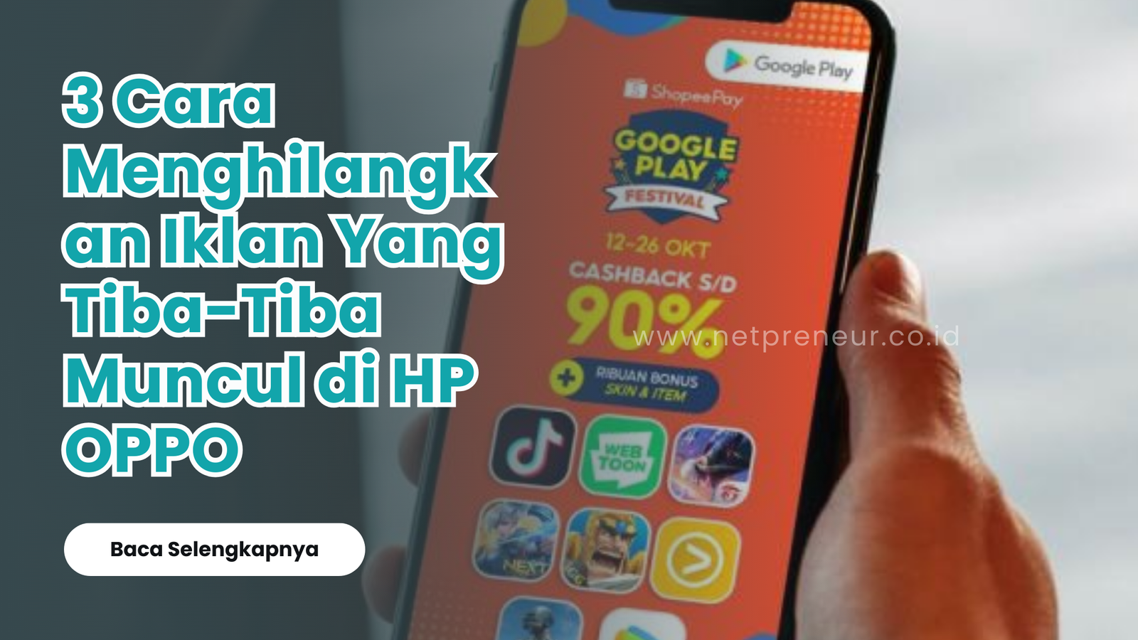 Cara Menghilangkan Iklan di HP OPPO