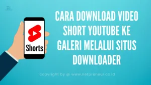 Cara Download Video Short Youtube Ke Galeri